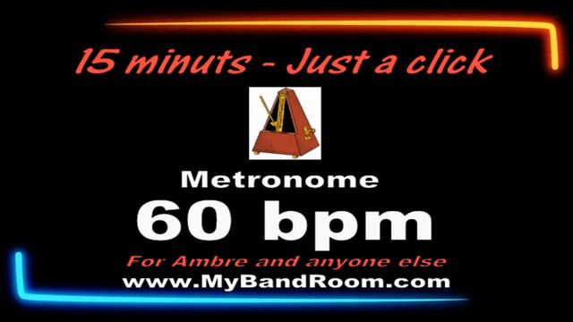 Metronome 60 bpm - 15 minutes - Just a click смотреть онлайн