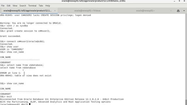 How To Create A Common User In A Pluggable Database- Oracle Database 12c смотреть онлайн