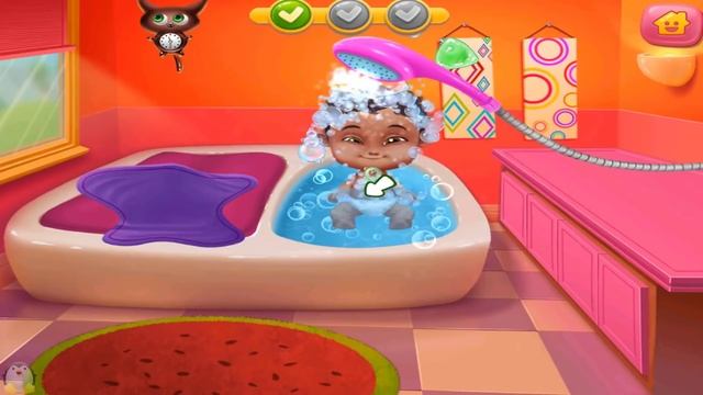 Babysitter Baby Care Crazy Time - Play With Adorable Newborn Babies Feed & Bath - Baby Care Games смотреть онлайн