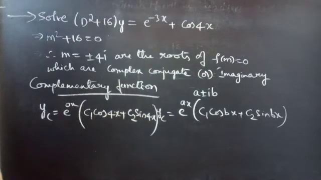 (D^2+16)y=e^(-3x)+Cos4x #HigherOrderLinearDifferentialEquation L791 смотреть онлайн
