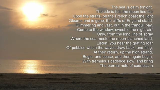 Poetry Exploration 002 - Dover beach смотреть онлайн