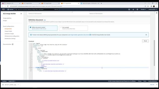 AWS EC2 Image Builder Walk Through