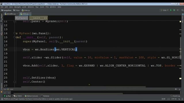 How To Create Slider In wxPython #24 смотреть онлайн