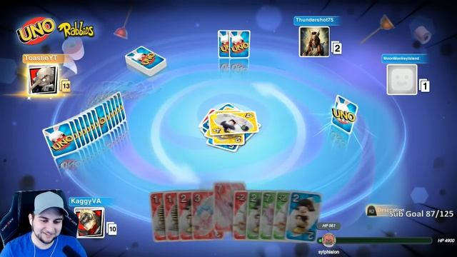 Moon Monkey Secret Move?! The Duel of the Century!! | Uno w/Squad смотреть онлайн