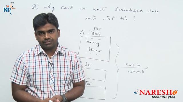Why can't we write Serialized data into .txt file | Core Java Interview Questions | Naresh IT смотреть онлайн