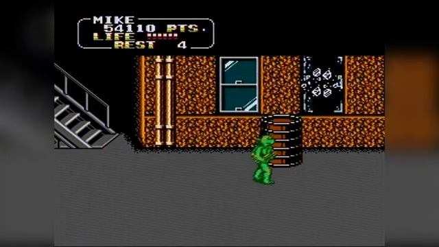 Teenage Mutant Ninja Turtles (J) Пиратская, 3 Жизни (NES/Famicom) - Полное Прохождение смотреть онлайн