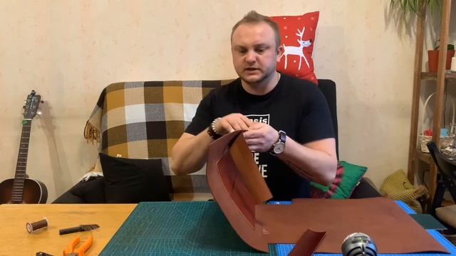 Этап 2. Урок 5. Сумка-шоппер из кожи своими руками. Пошаговый процесс изготовления + выкройка. смотреть онлайн