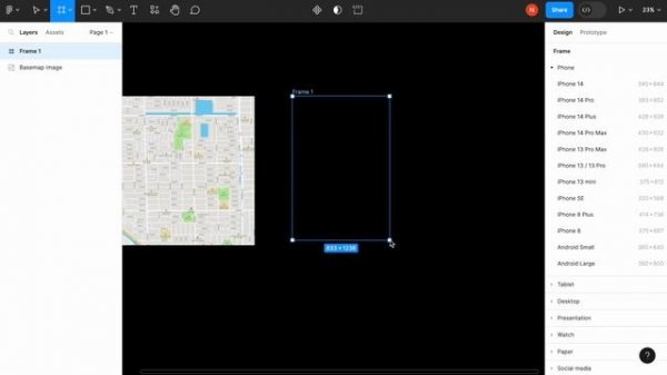 Creating Interactive Map in Figma