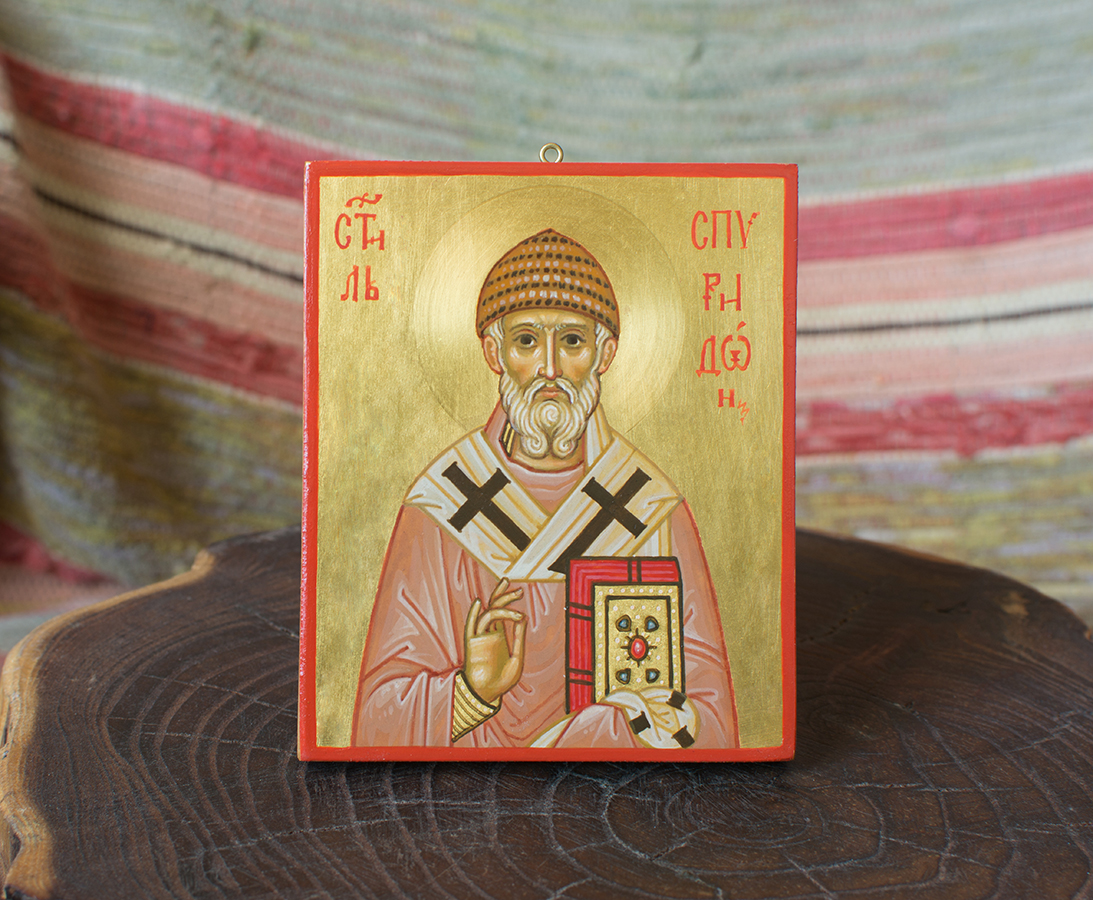 Икона в. Спиридона Тримифунтского. смотреть онлайн