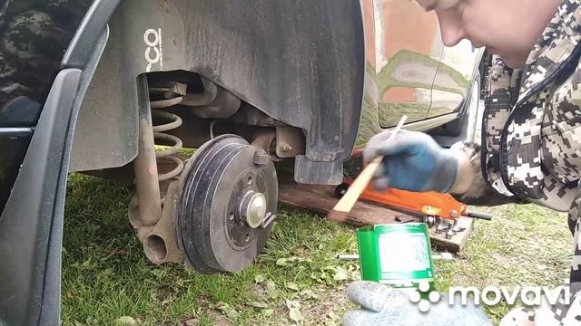 Востоновление сорвоной резьбы тормозного барабана Рено Логан. смотреть онлайн