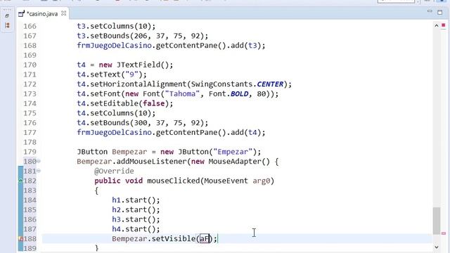 Tutorial JAVA 4.- Programa juego del casino смотреть онлайн