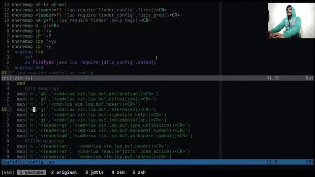 JDTLS(Java) configuration for nvim-lsp | Setup from scratch смотреть онлайн