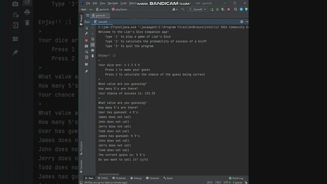 Liar's Dice Companion Program смотреть онлайн