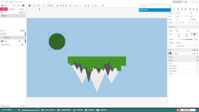 How to make a floating island graphic in Gravit Designer | 2D Game Design смотреть онлайн