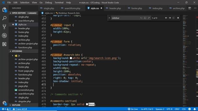 Sidebar and Search in WordPress | Web Development Tutorial смотреть онлайн