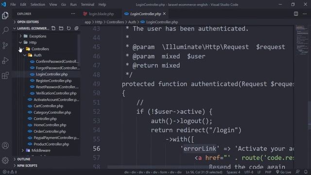 Laravel e-commerce website from scratch part 10 (admin login) смотреть онлайн