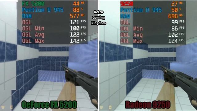 GeForce FX 5200 Vs Radeon 9250 (Both 64 Bit) Test In 11 Games (No FPS Drop - Capture Card)