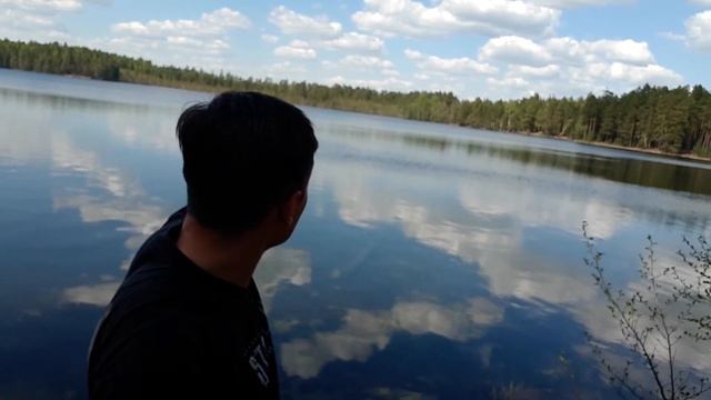 Озеро Карасьяр и остатки канифольного завода. Марий Эл, Юринский район смотреть онлайн