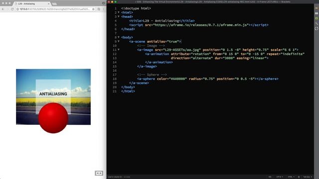 Antialiasing (A-Frame Tutorial - WebVR) смотреть онлайн