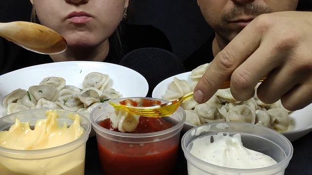 АСМР ДОМАШНИЕ ПЕЛЬМЕНИ МУКБАНГ | ASMR HOMEMADE DUMPLINGS MUKBANG | #DUMPLINGS #ПЕЛЬМЕНИ