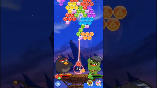 Angry Birds Pop Blast Gameplay Pt 77: Levels 371-375 - More bombs and... axes? смотреть онлайн