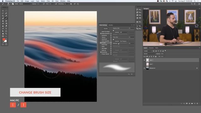 How to Dodge & Burn with a Wacom Tablet in Photoshop [Free PS Brush!] смотреть онлайн
