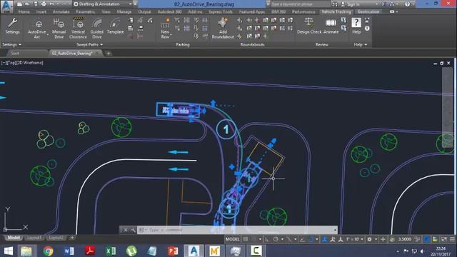 Autodesk Vehicle Tracking 2017 Siguiendo una Orientación desde un ángulo o alineamiento (Video 017 смотреть онлайн