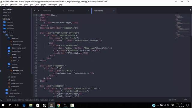 Create WebApp Using AngularJS and Firebase - Implementing Logout (Part 17) смотреть онлайн