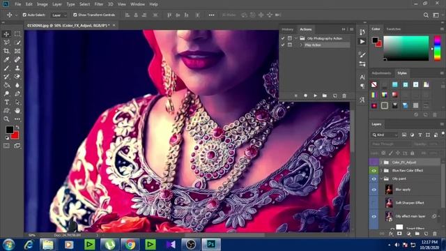 Download Oil Painting Photoshop Action | Free Download | Just one click || Load & Play || L.K VIDEO смотреть онлайн