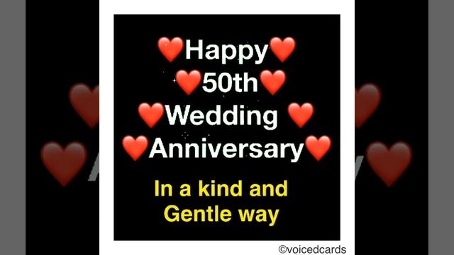 HAPPY 50th WEDDING ANNIVERSARY MESSAGE смотреть онлайн