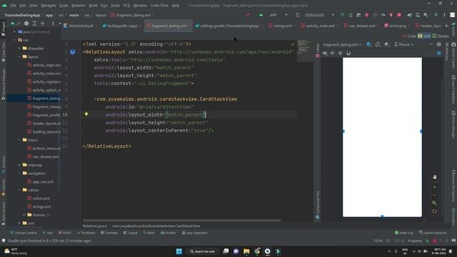 CardStackView scrolling card like tinder app in android studio | Dating app in android studio смотреть онлайн