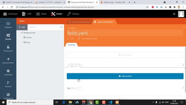 [ OctoberCMS ] #2 Tanpa Coding - Membuat Plugin, Model, Controller dan Menu смотреть онлайн