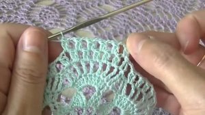 Ажурная салфетка крючком.