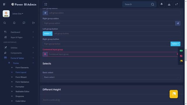 Power BI Dashboard Bootstrap Admin Template with LTR Dark Theme смотреть онлайн