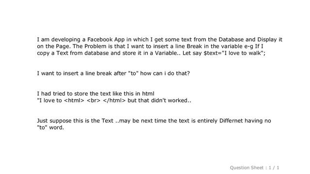 HTML : Storing line break in a php Variable смотреть онлайн