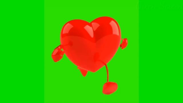 Top Heart On Green Screen | Heart Activity | Buy Backdrop | Heart Shape| Green Video Footage