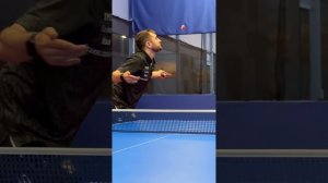 Маятник с сильным нижним вращением! #настольныйтеннис #спорт #обучение #уроки