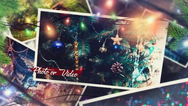 Новогоднее слайд-шоу фотографии на ёлке_Videohive Sweet Christmas Slideshow_DIZAYNPROJECT смотреть онлайн