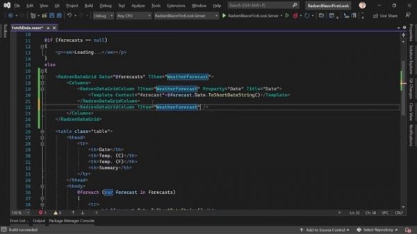 Radzen Blazor Component Library for Blazor WebAssembly & .NET 6 ? Intro / DataGrid / Line Chart