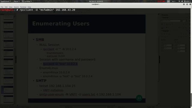 15- Enumerating Users смотреть онлайн