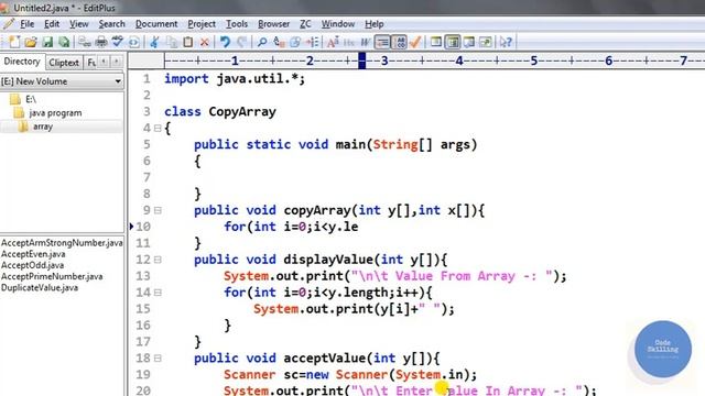 #code_skilling This Video Shows Copy One Array into Another Array in Java Programming Language. смотреть онлайн