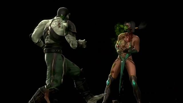 Mortal Kombat 9 (MKKE) - Reptile x Jade - (FATALITY - ACID YAK) - #mk9 #reptile #fatality #mkke смотреть онлайн