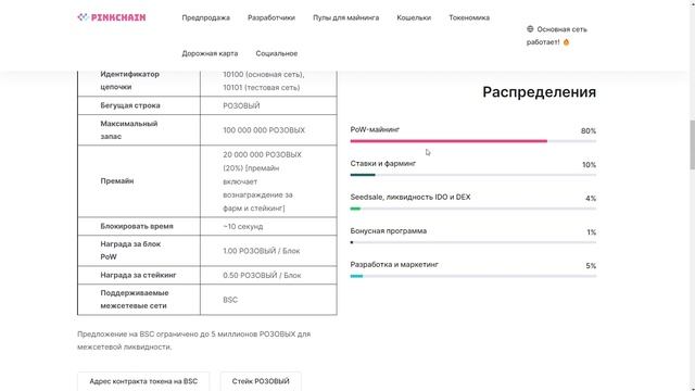 Pinkchain новый майнинг и стейкинг проект смотреть онлайн