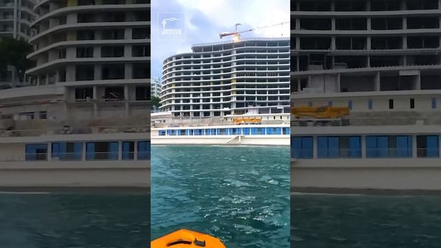 Сколько еще комплексов Скай Плаза поместится на 1 линии моря? Обзор с воды смотреть онлайн