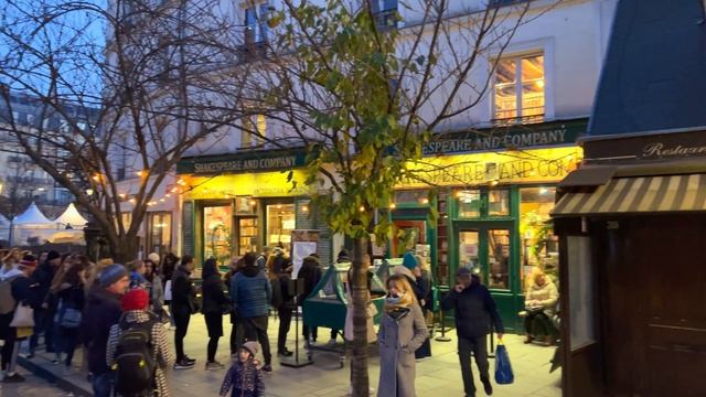 Paris France - Christmas walk in Paris, HDR Walking - 4K HDR 60 fps смотреть онлайн