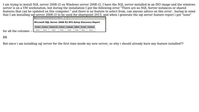 There are no SQL Server instances or shared features that can be updated on this computer смотреть онлайн