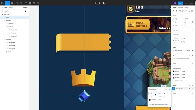 Figma Game UI - Clash Royale Game User Interface смотреть онлайн