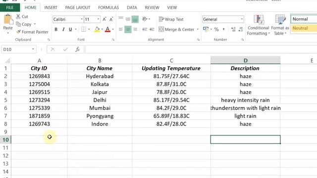 [AUTOMATION] Live Weather Updates | Excel & API calls automation| Python3 смотреть онлайн