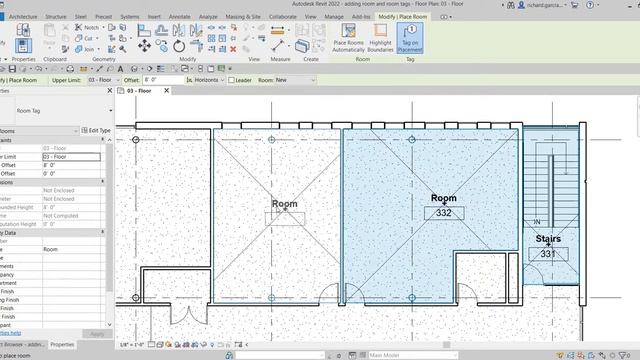 REVIT 2022 ARCHITECTURE LESSON 36: ADD ROOMS AND ROOM TAGS смотреть онлайн