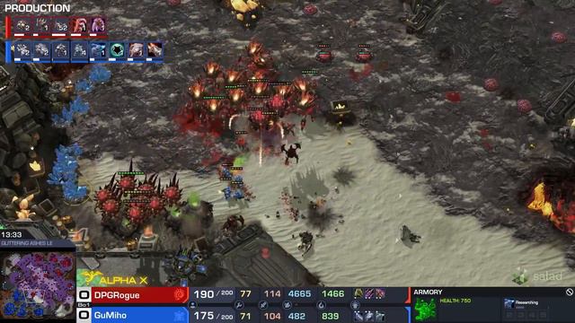 StarCraft 2 - GUMIHO vs ROGUE! - Alpha X X-mas/New Year's Tournament смотреть онлайн